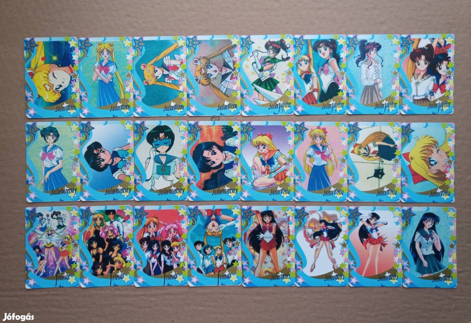 Sailor Moon Quartett kártya pakli kvartett quartet 