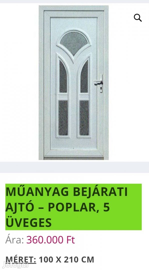 Salamander 5 légkamrás Bejárati ajtó