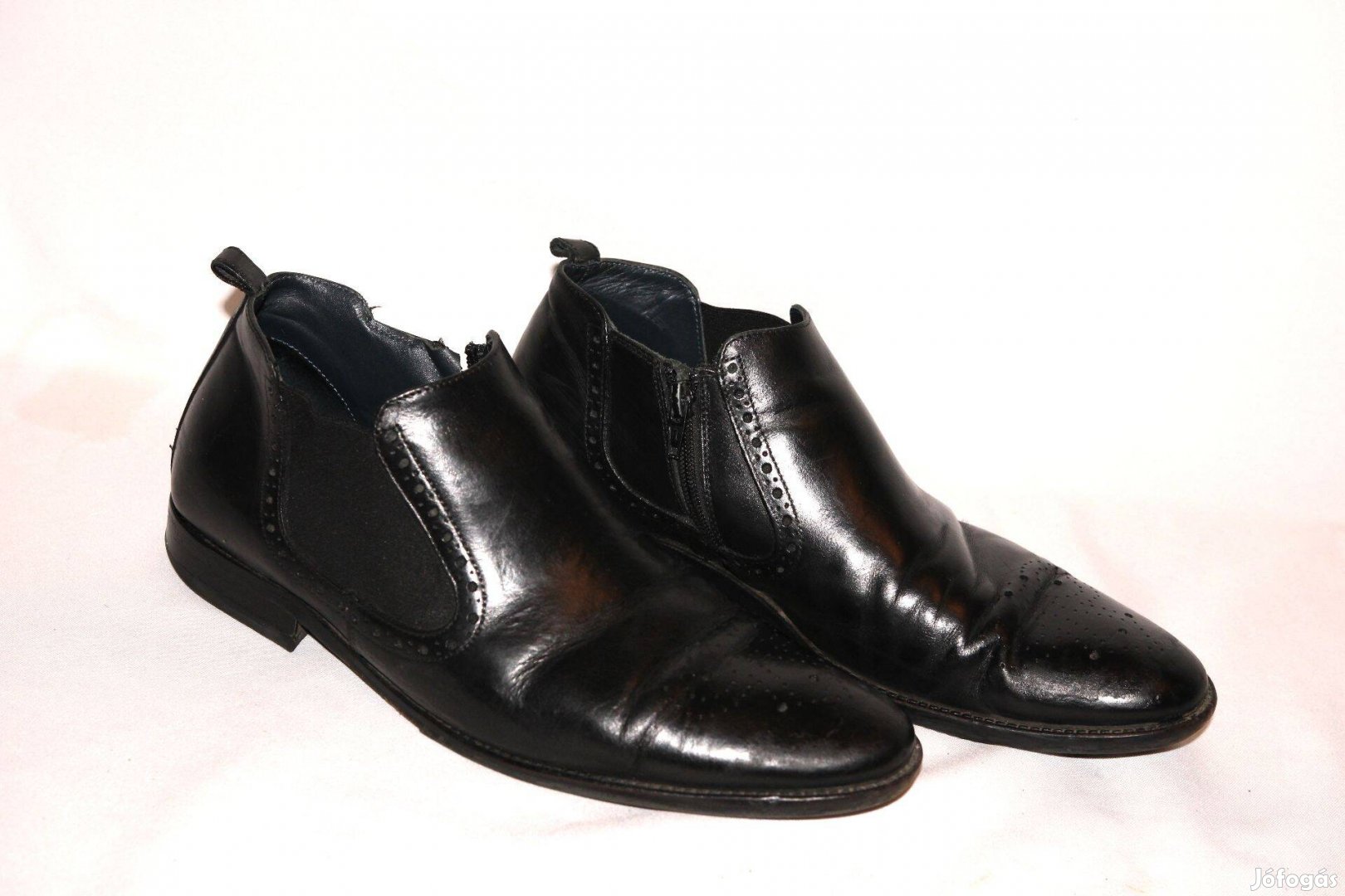 Salamander férfi cipő fekete bőr 43