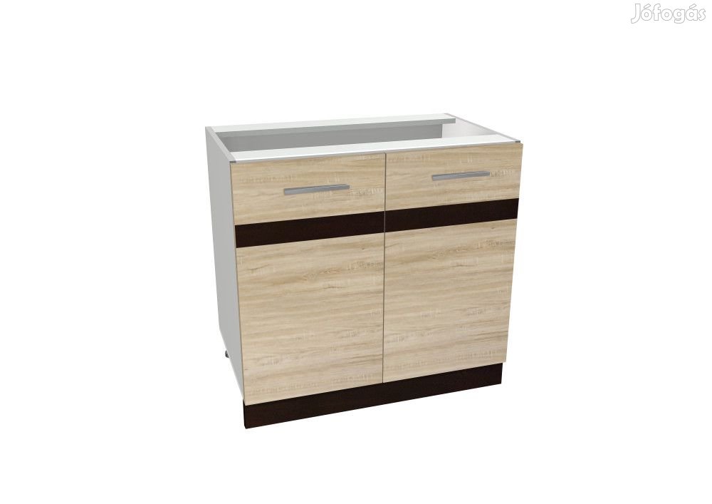 Salandra kétajtós alsó konyhaszekrény IC 80 Sonoma N - Csomagolássérü