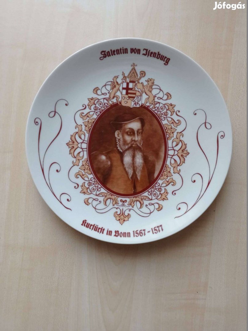 Salentin von Isenburg Rastal porcelán fali tányér (dísztányér)