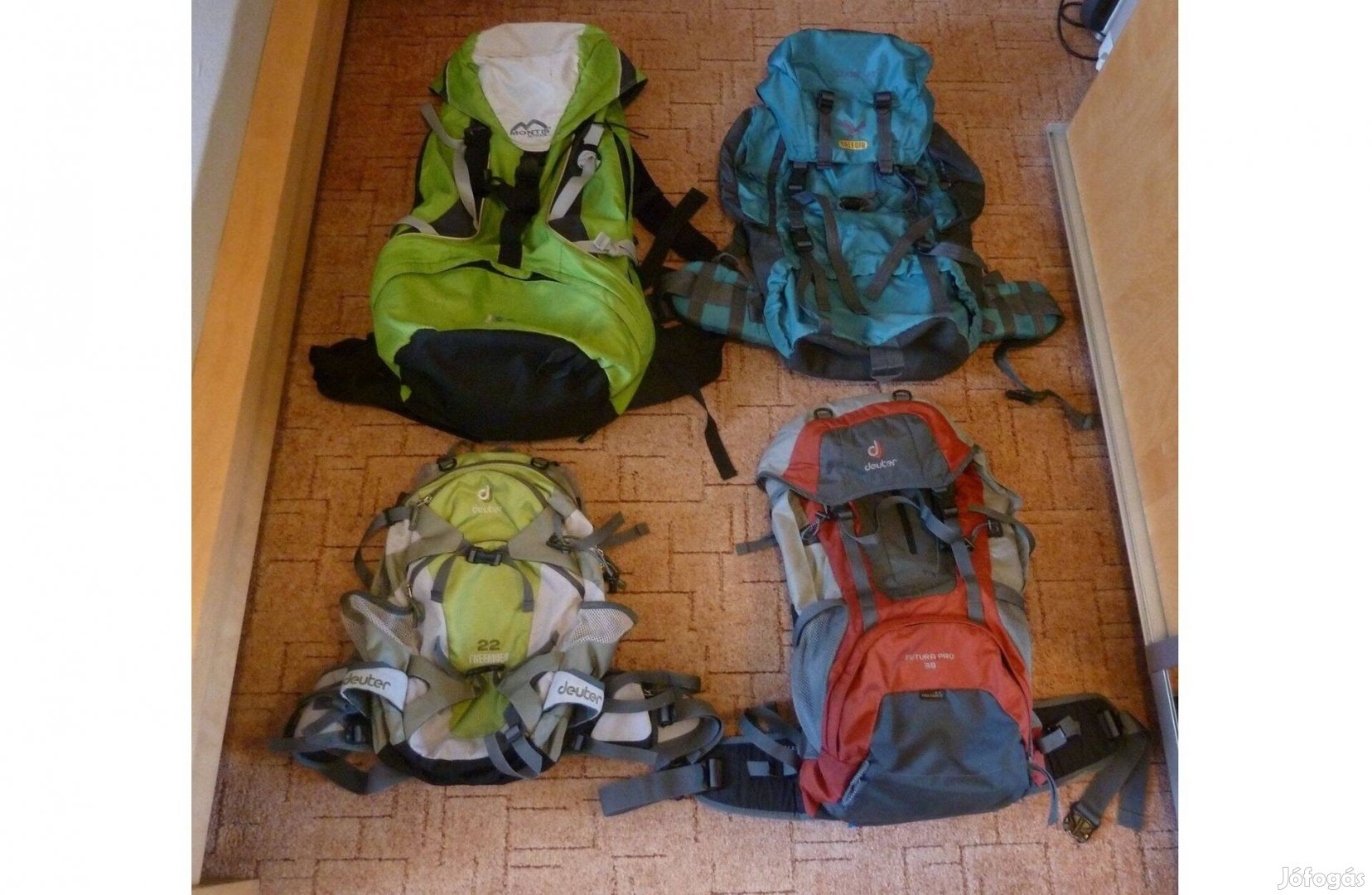 Salewa Deuter újszerű hegymászó túra hátizsák eladó. bal felső::Mont