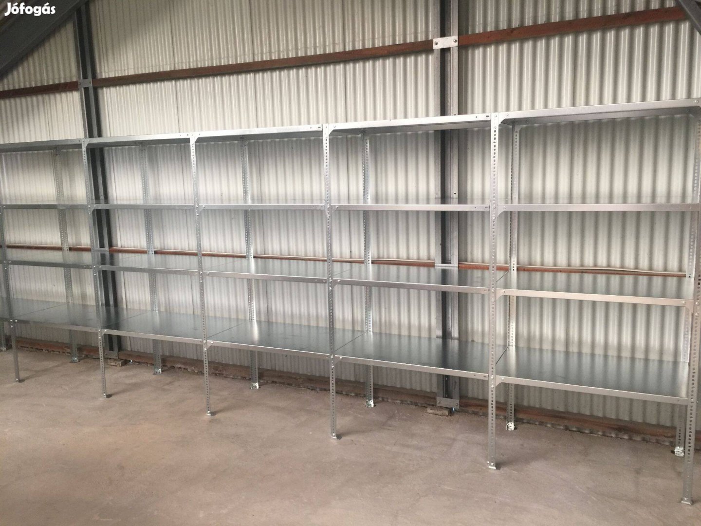 Salgó polc, 45x91x198 cm 5 méter polcrendszer országos