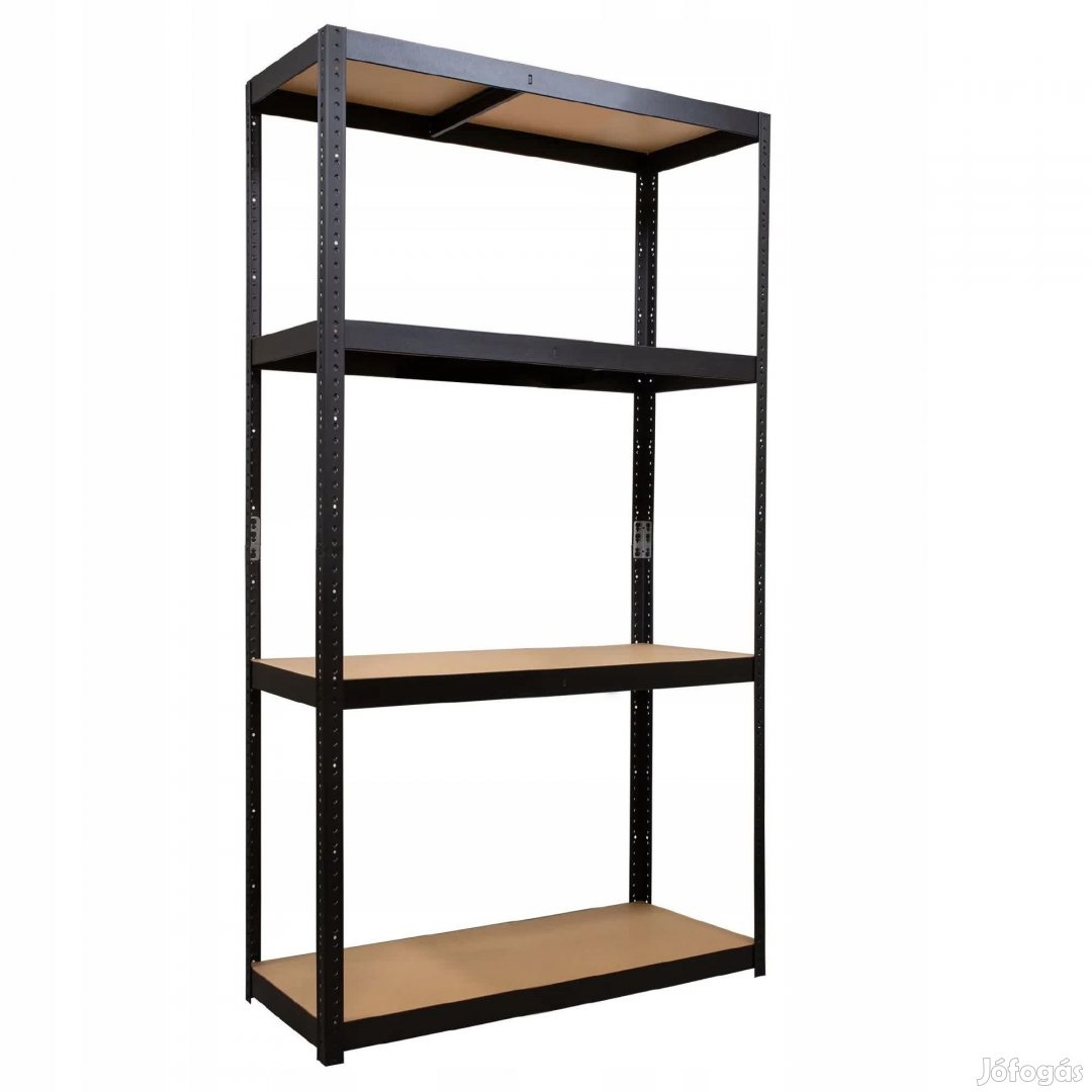 Salgó polc, 4 szintes 150x75x30cm, fekete