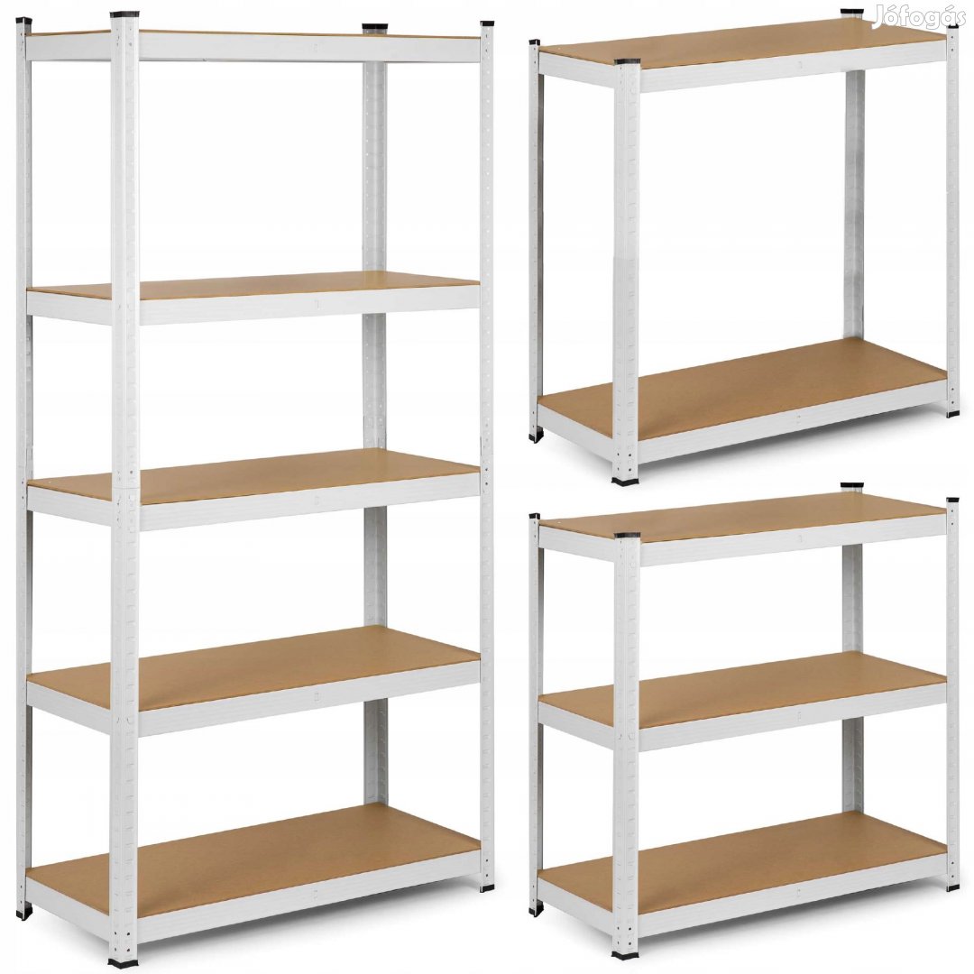 Salgó polc, 5 szintes 180x90x40cm, fehér