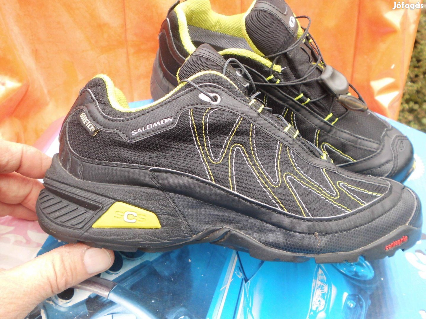 Salomon Speed Cross fekete-sárga 36 2/3-os terep-túracipő eladó,