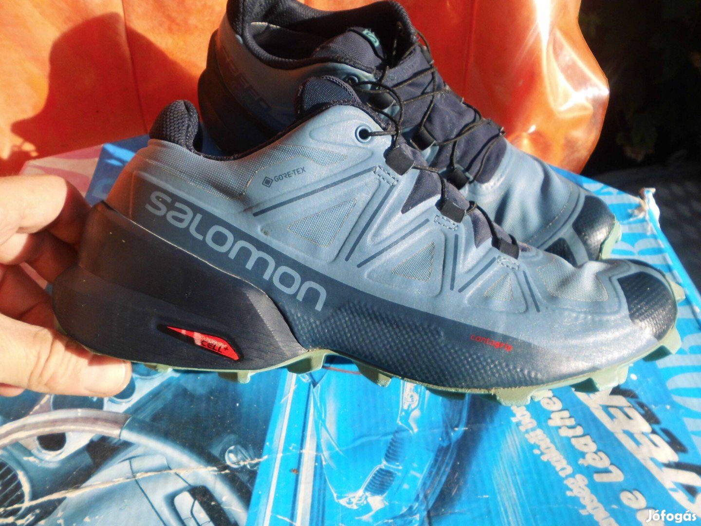 Salomon Speed Cross kék 40 2/3-os terepcipő eladó,