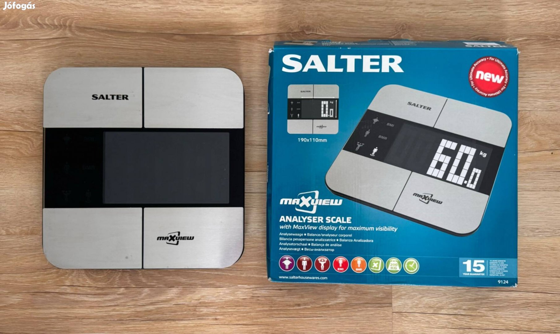 Salter 9124 Maxview professzionális testelemző digitális mérleg eladó