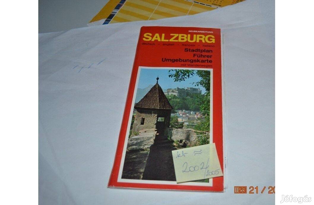 Salzburg várostérkép 2002 év Salzburg térkép