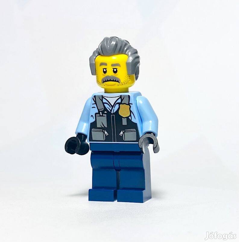 Sam Grizzled Eredeti LEGO minifigura - City Police 60317 - Új