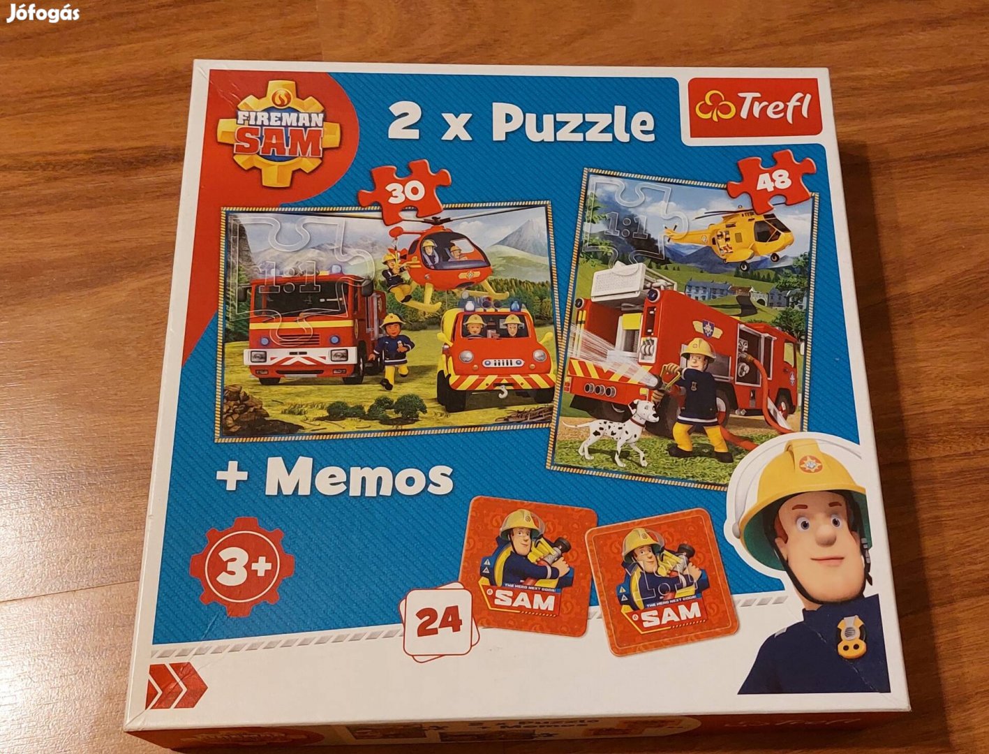 Sam a tűzoltó 2 az 1ben puzzle és memóriajáték