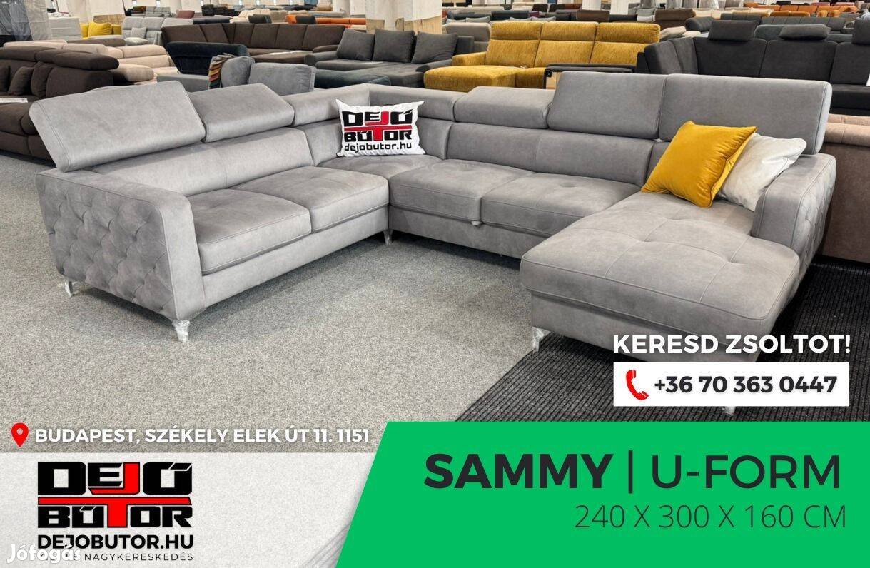 Sammy hátfalas kanapé ülőgarnitúra 240x300x160cm ágyazható sarok ualak