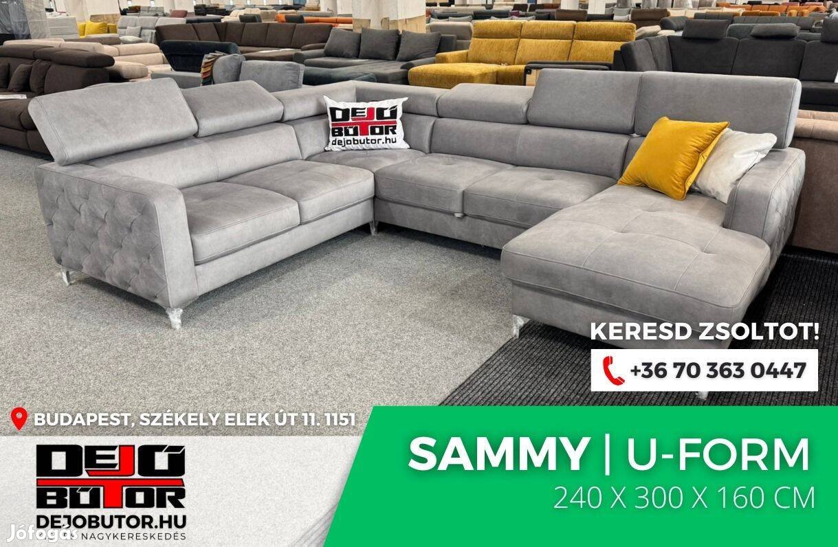 Sammy valódi bőr ualak sarok kanapé ülőgarnitúra 160x300x240 cm selyem