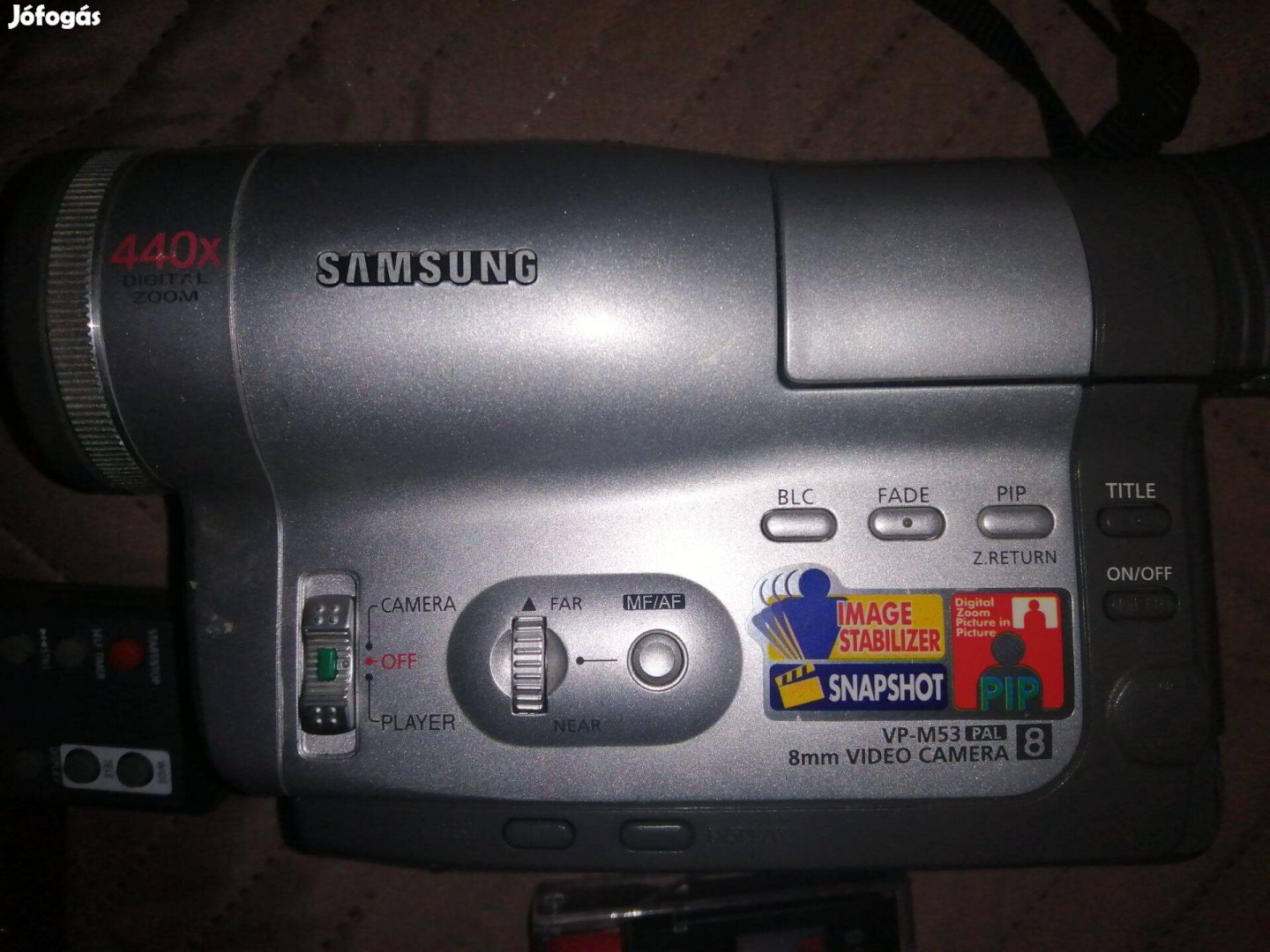 Samsng 8 mm VP -M53 Pal Videó Camera