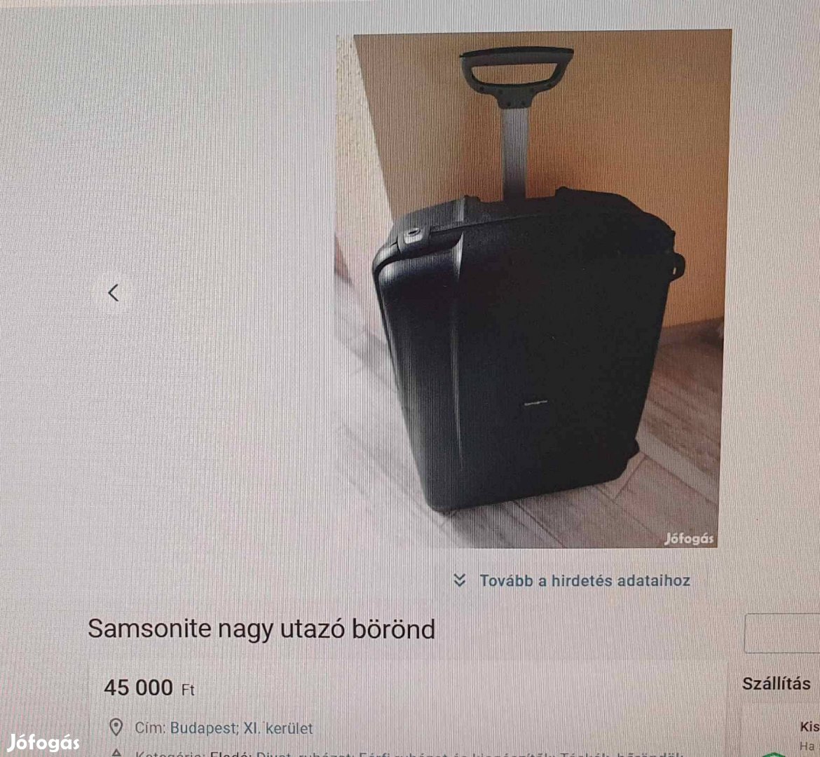 Samsonite bőrönd eladó 