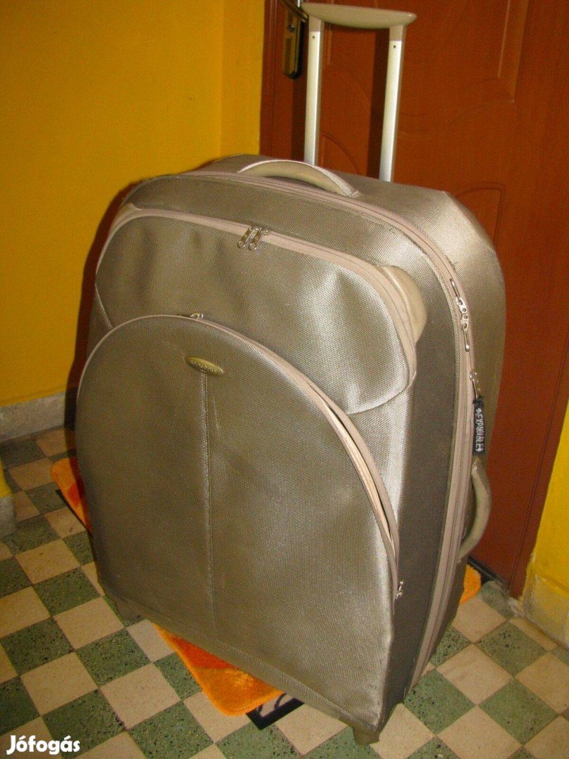 Samsonite gurulós bőrönd, 85x37x32 Óriás 4 görgő, arany vízálló