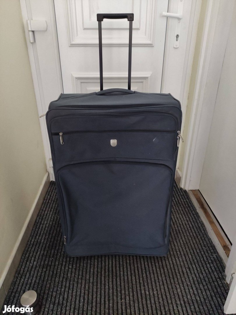 Samsonite sötétkék gurulós bőrönd 119x29x75 cm