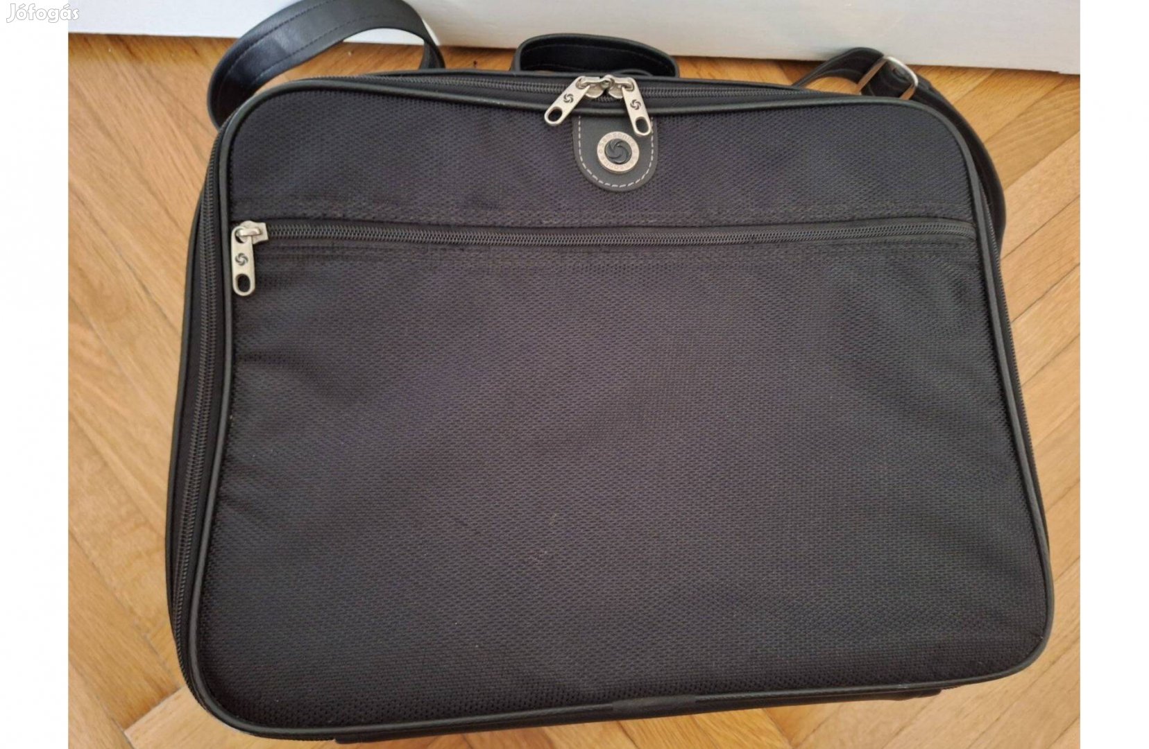 Samsonite táska, laptoptáska, fekete, hibátlan