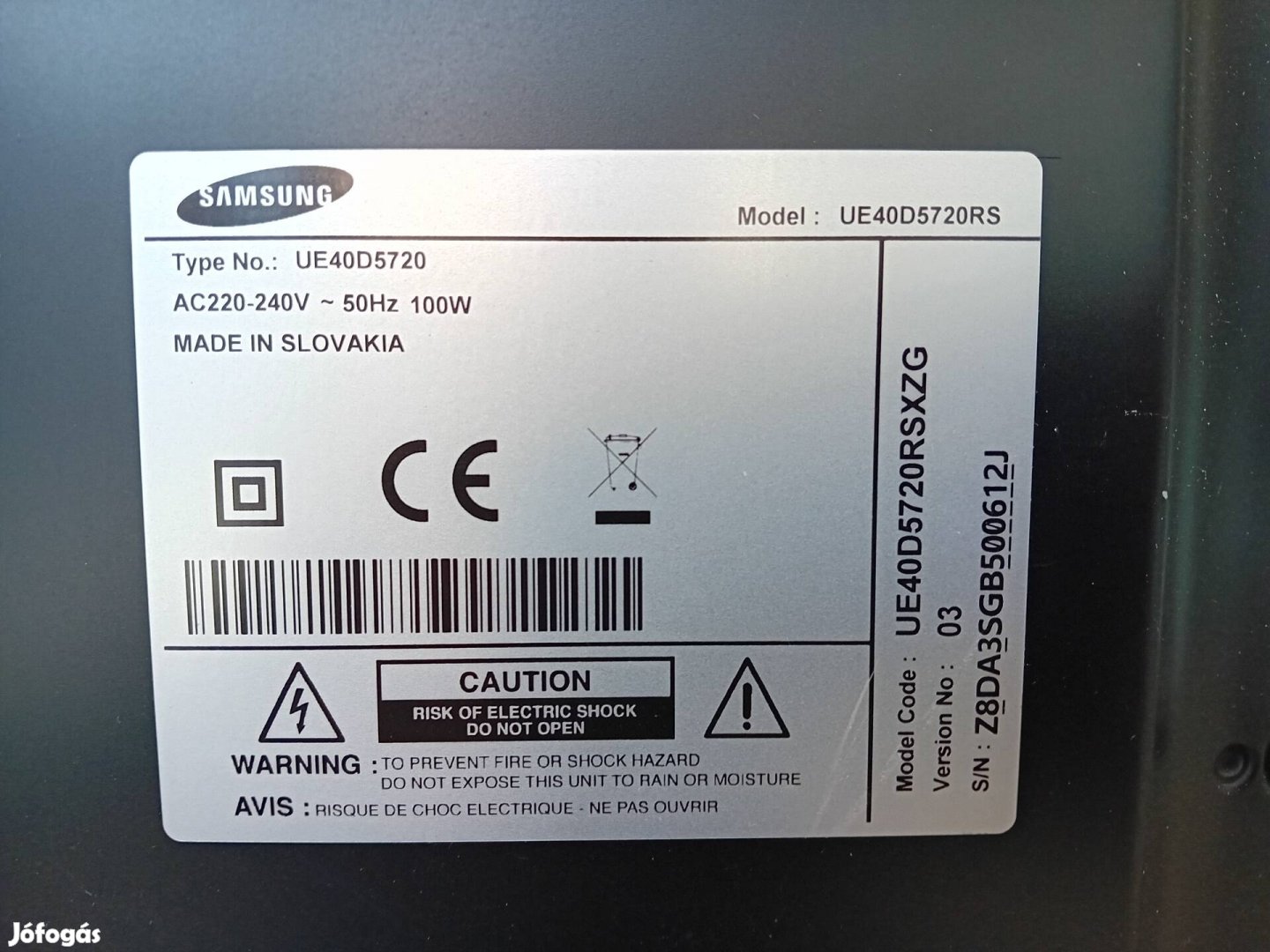 Samsung 102 cm smart Led Tv,hibás