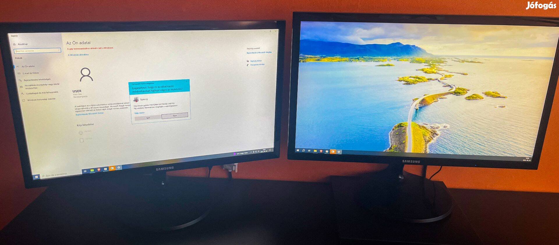 Samsung 22" monitor(ok)