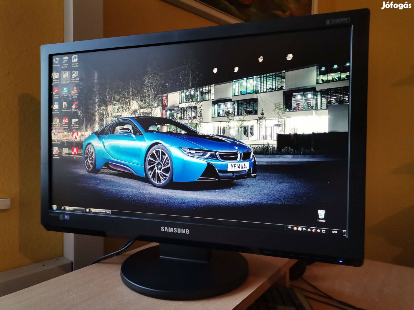 Samsung 2494HS, 24" Full HD, 5ms, HDMI, DVI, VGA, hangszórók