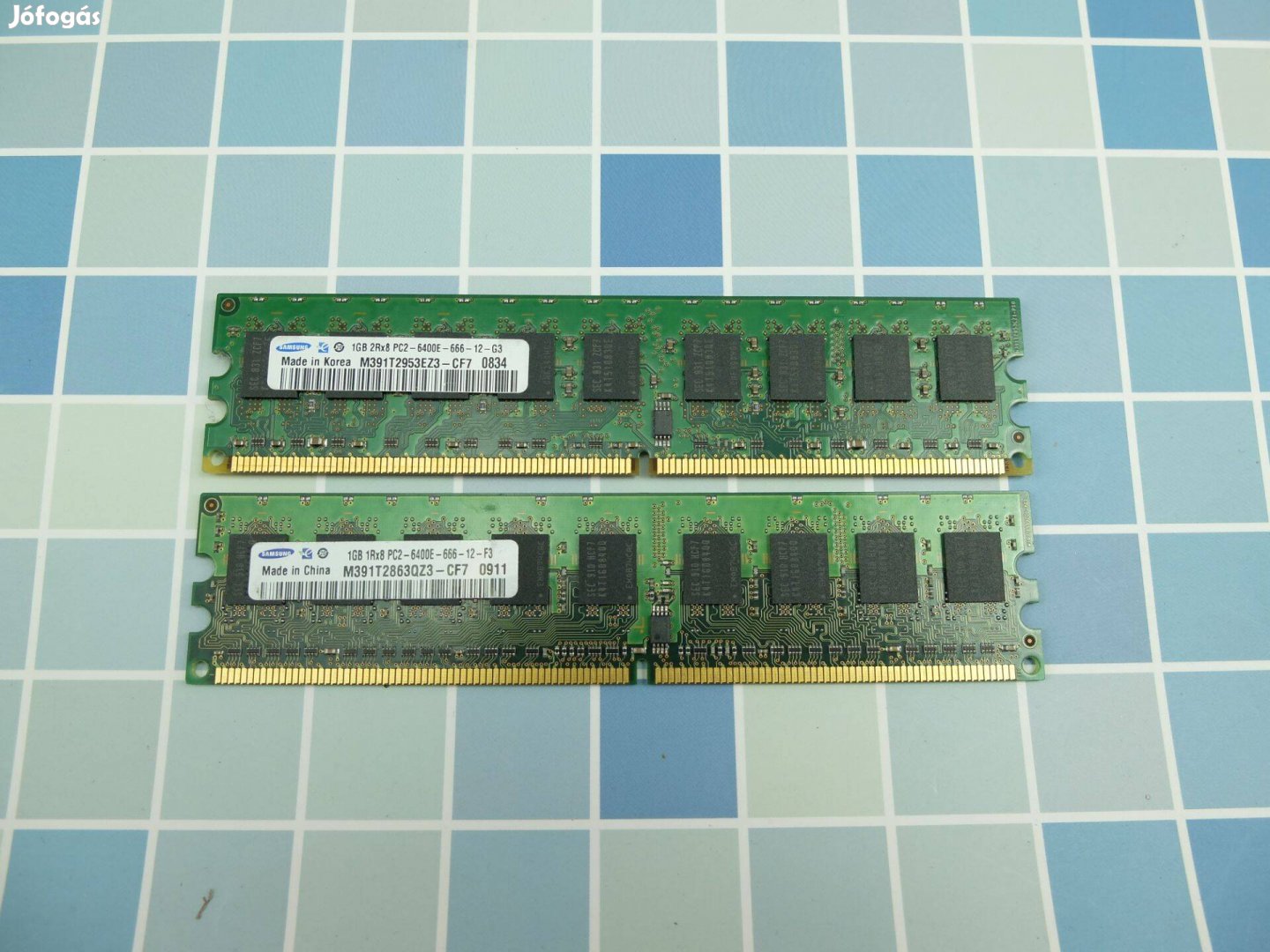 Samsung 2DB /2X1GB/ DDR2 800 MHz RAM memória