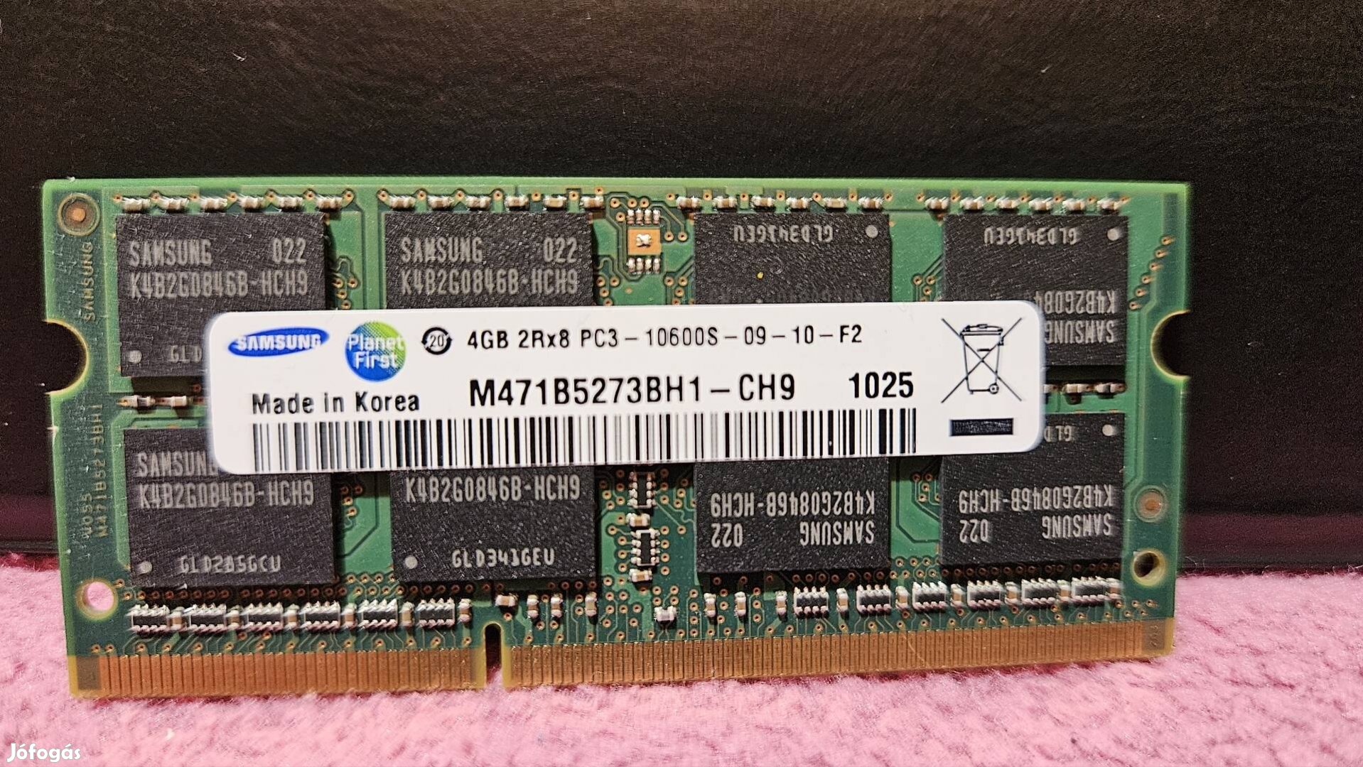 Samsung 2x4 GB laptop memória