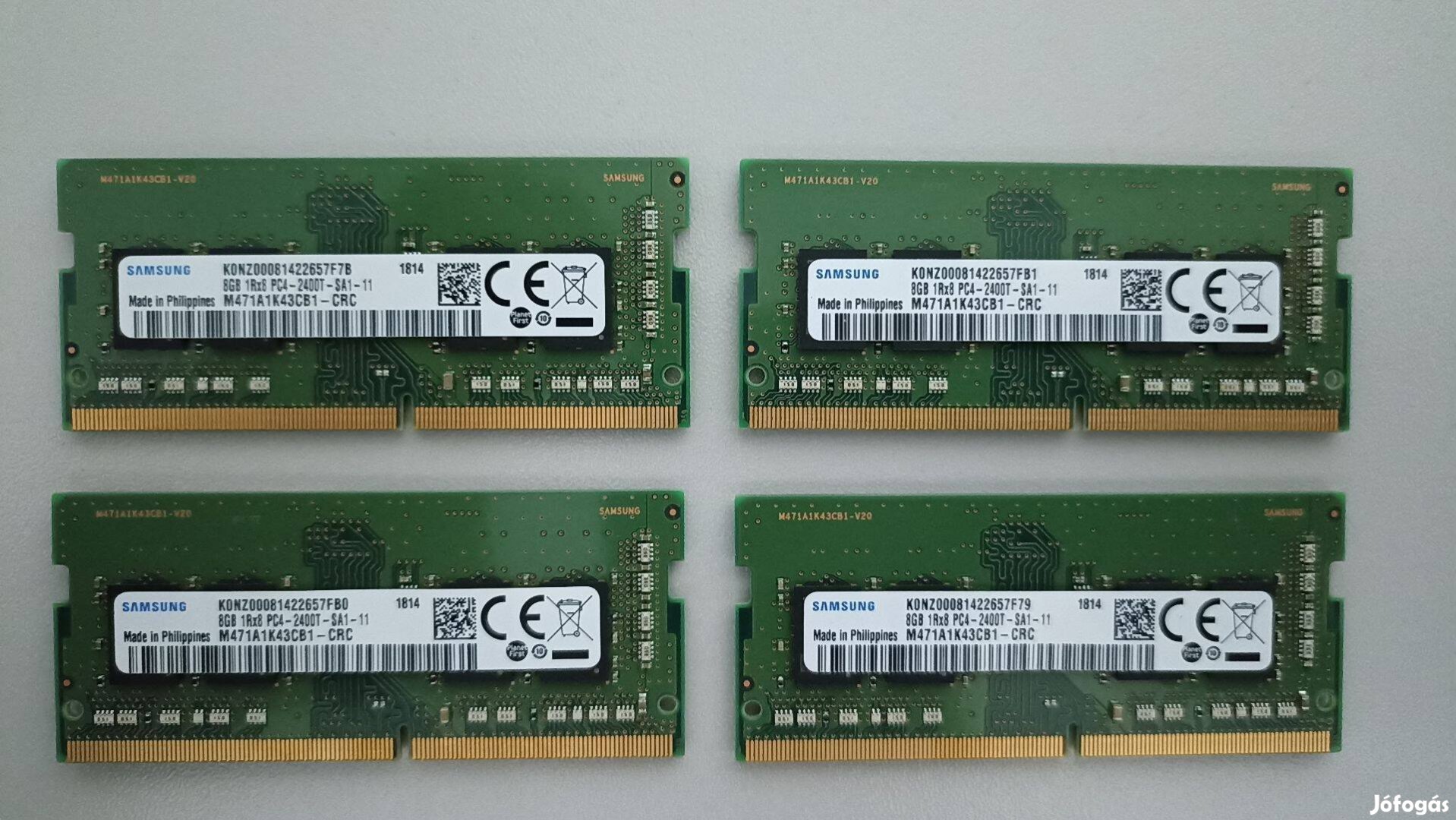 Samsung 32GB DDR4 2400Mhz laptop memória / ram ( 4x 8GB )