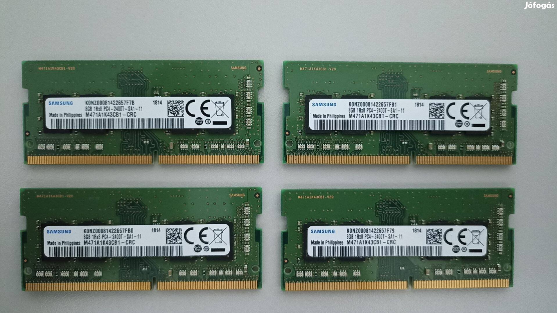 Samsung 32GB DDR4 2400Mhz laptop memória / ram ( 4x 8GB )