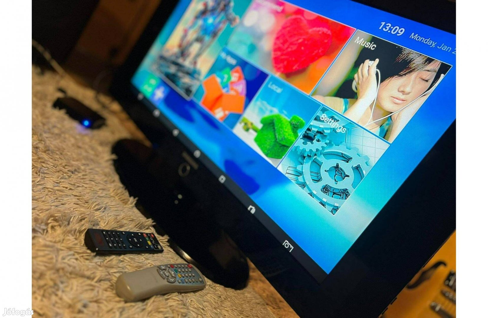 Samsung 37" 94cm 16:9 TV televízió + 4K Android Smart box