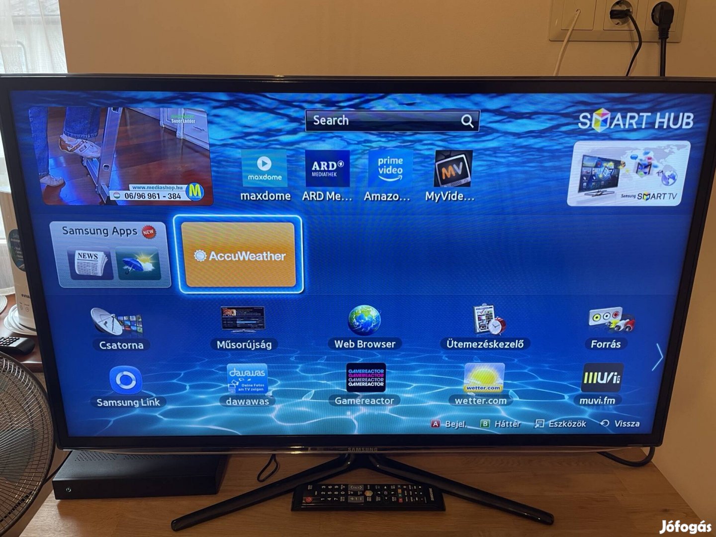 Samsung 40" 102 cm LCD tv eladó 