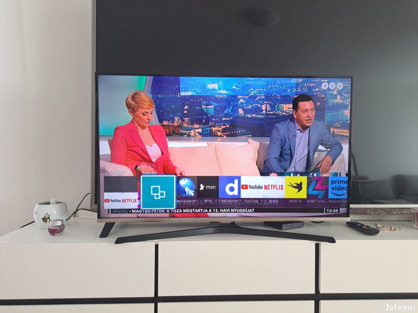 Samsung 40h5500 (101cm) SMART wifis Full Hd LED tévé (házhoz szállítás