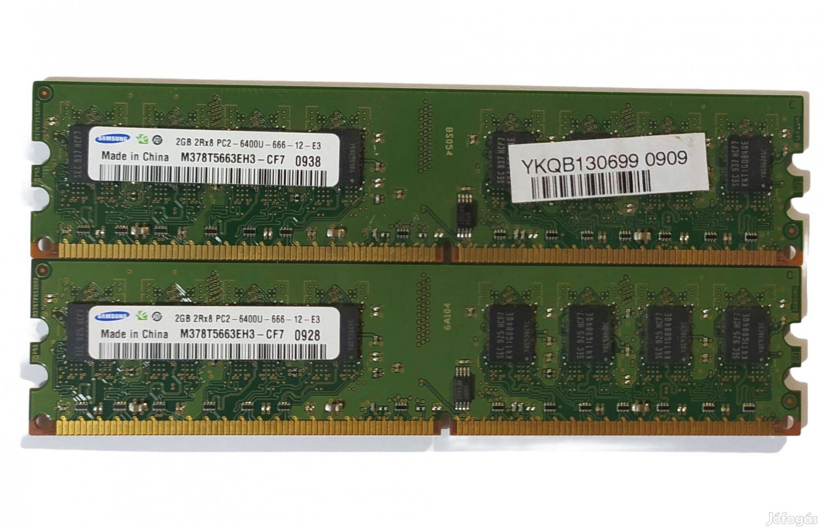 Samsung 4GB (2x2GB) DDR2 800MHz memória