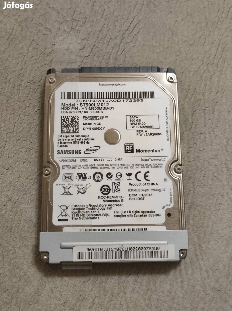 Samsung 500 GB hdd 