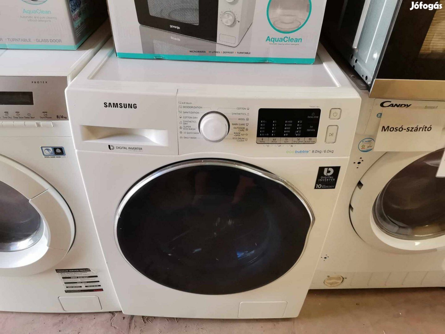 Samsung 8/6kg mosó-szárítógép 1200 centrifugával