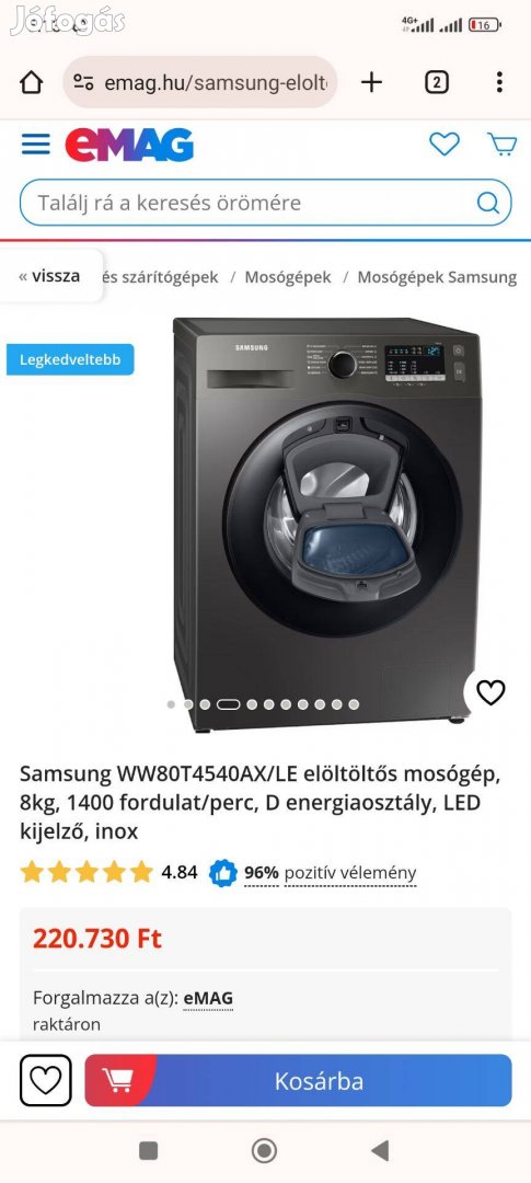 Samsung 8k mosogep