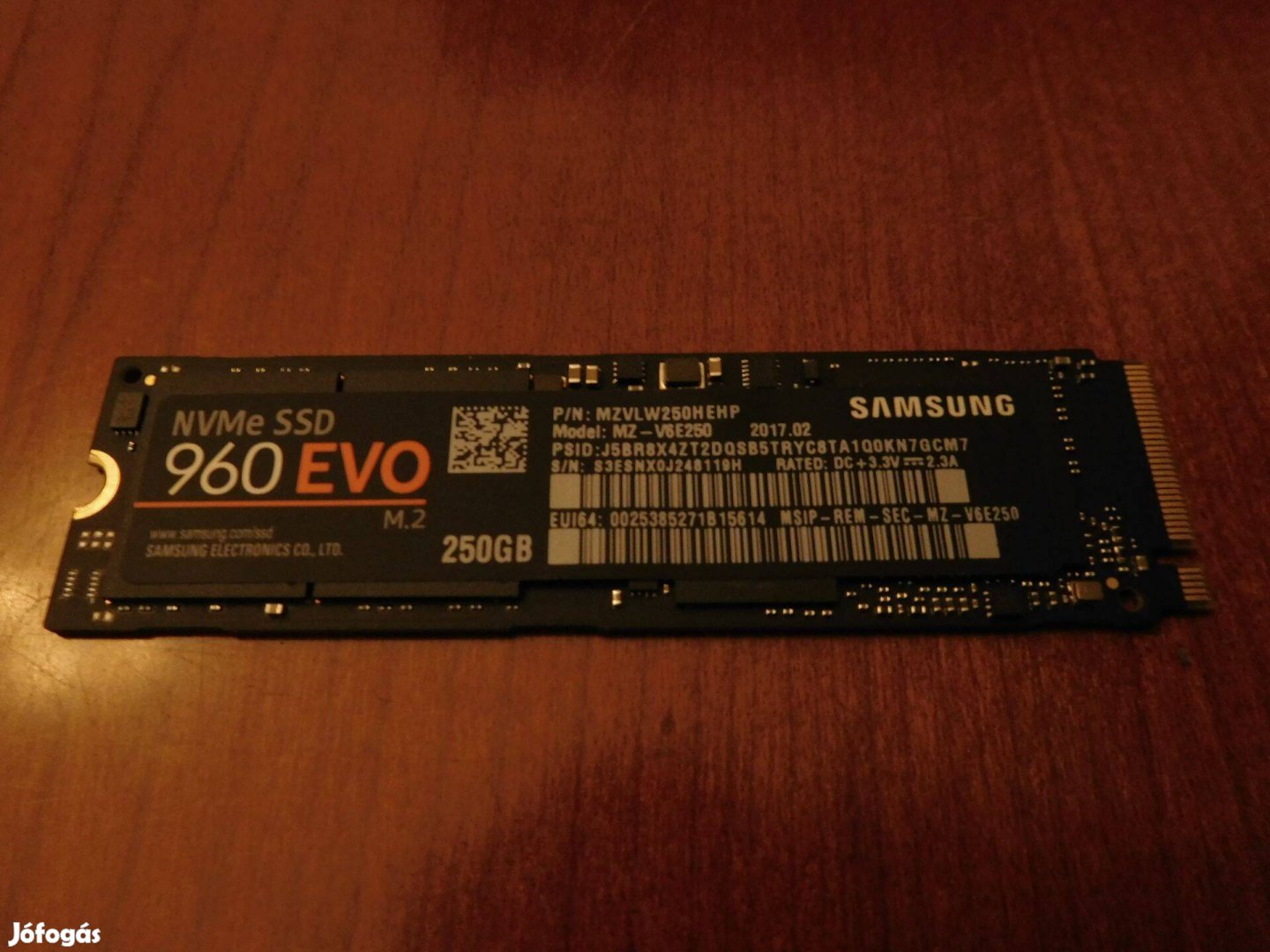 Samsung 960 Evo 250GB m.2 PCI-e Nvme SSD (256GB