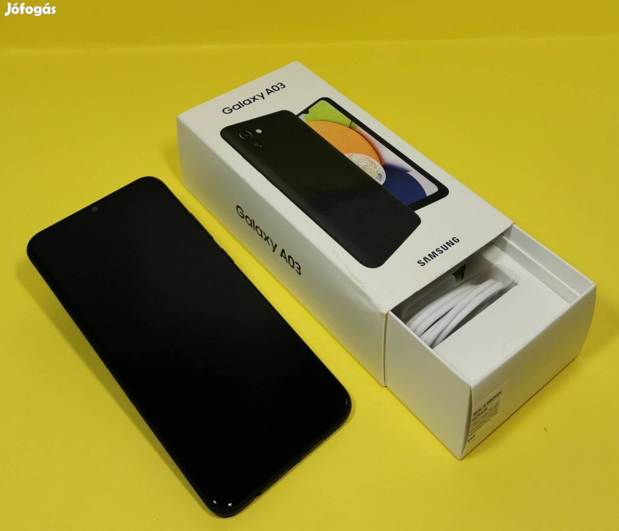 Samsung A03 64GB Fekete kártyafüggetlen Dual Simes szép állapotú mobil
