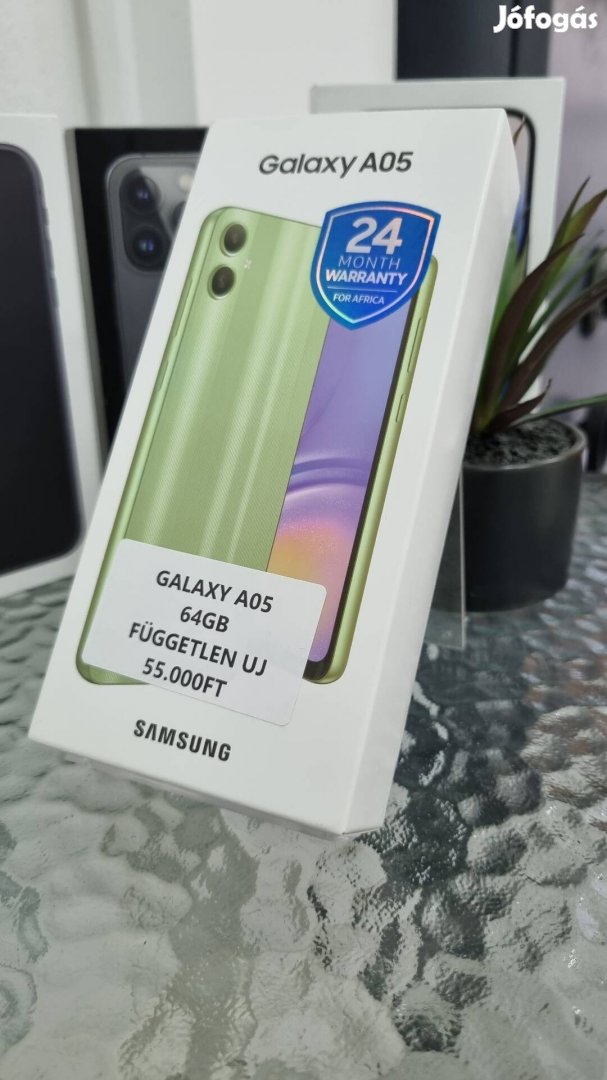 Samsung A05 új 64GB Fuggetlen Akció 