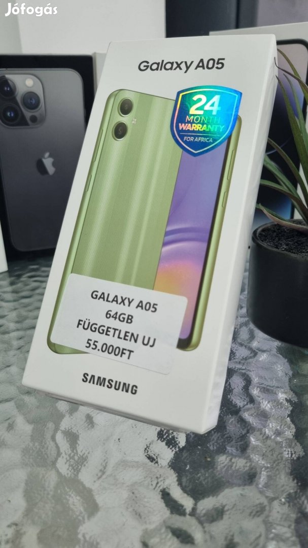 Samsung A05 új 64GB Fuggetlen Akció 