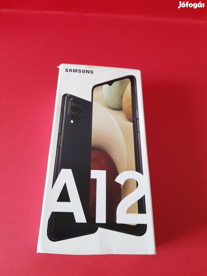 Samsung A12 64GB Dual Sim fekete Új mobiltelefon szép állapotban eladó