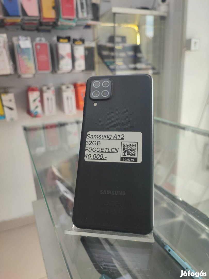 Samsung A12 - 32GB Kártyafüggetlen, Szép állapot