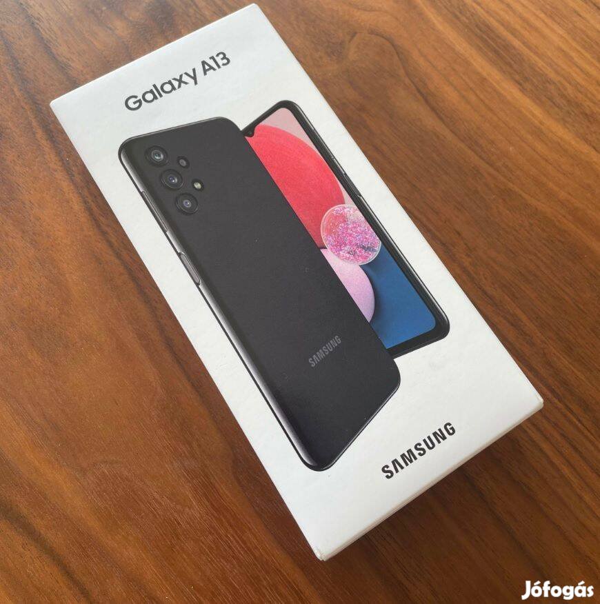 Samsung A13 32GB Dual Sim Fekete színű Új mobiltelefon bontatlan,garan
