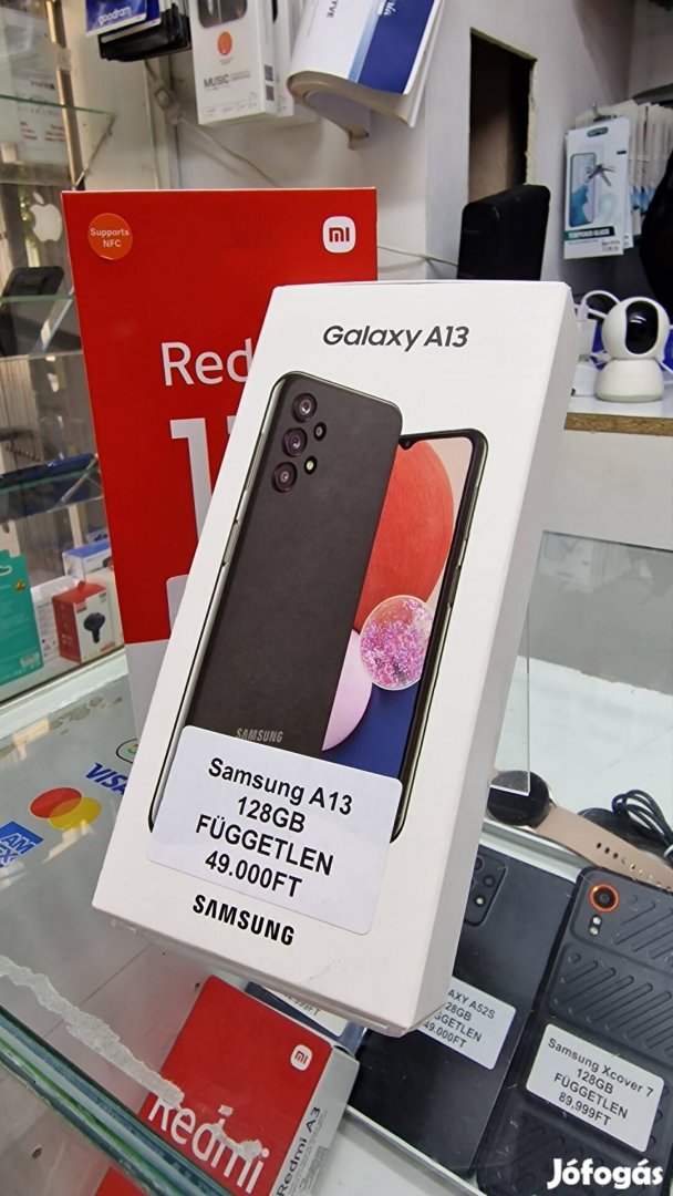 Samsung A13, 128GB,fekete, Független, Akció, új 