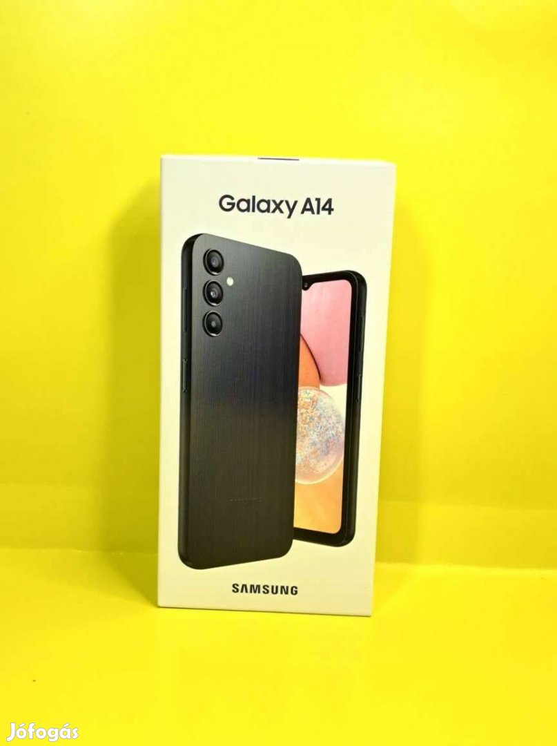Samsung A14 64GB Fekete független Új bontatlan mobiltelefon garanciáva