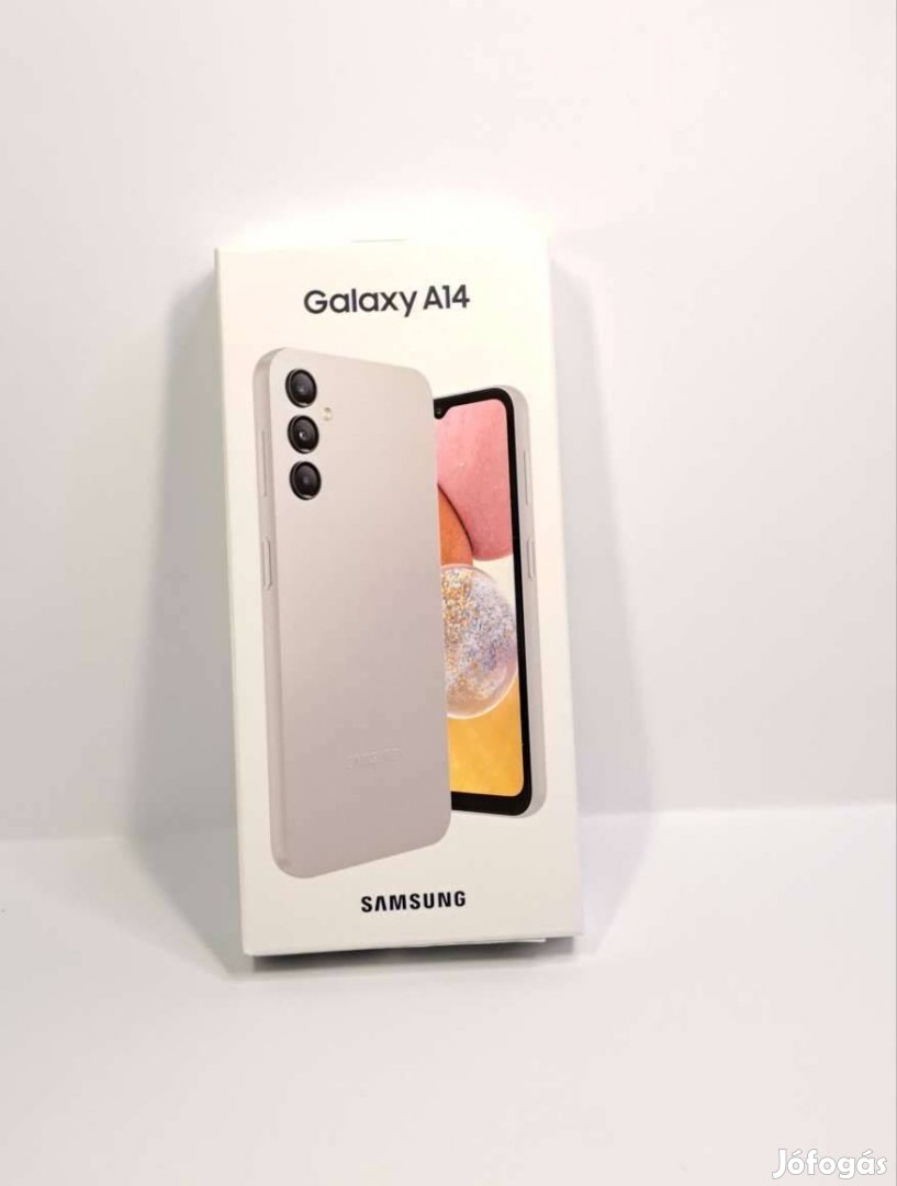 Samsung A14 64GB Silver független Új bontatlan dobozos mobiltelefon el