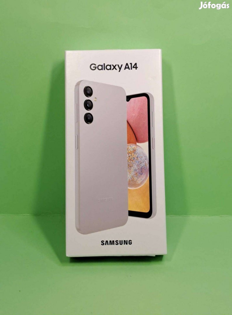 Samsung A14 64GB Silver független Új bontatlan dobozos mobiltelefon el