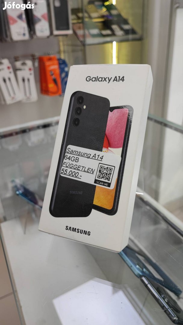 Samsung A14 Dobozos - 64GB - Kártyafüggetlen