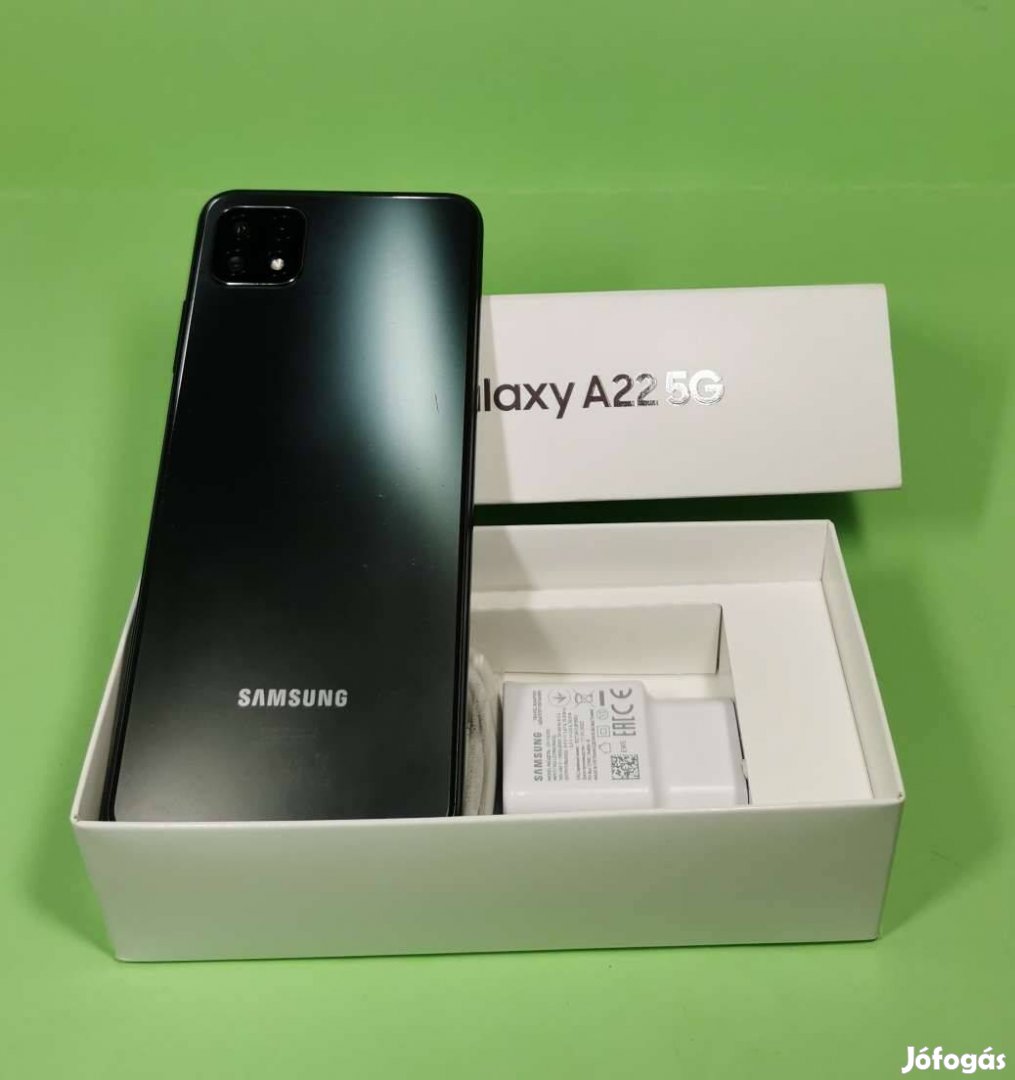 Samsung A22 5G Fekete dual sim kártyás 128GB Független Mobiltelefon el