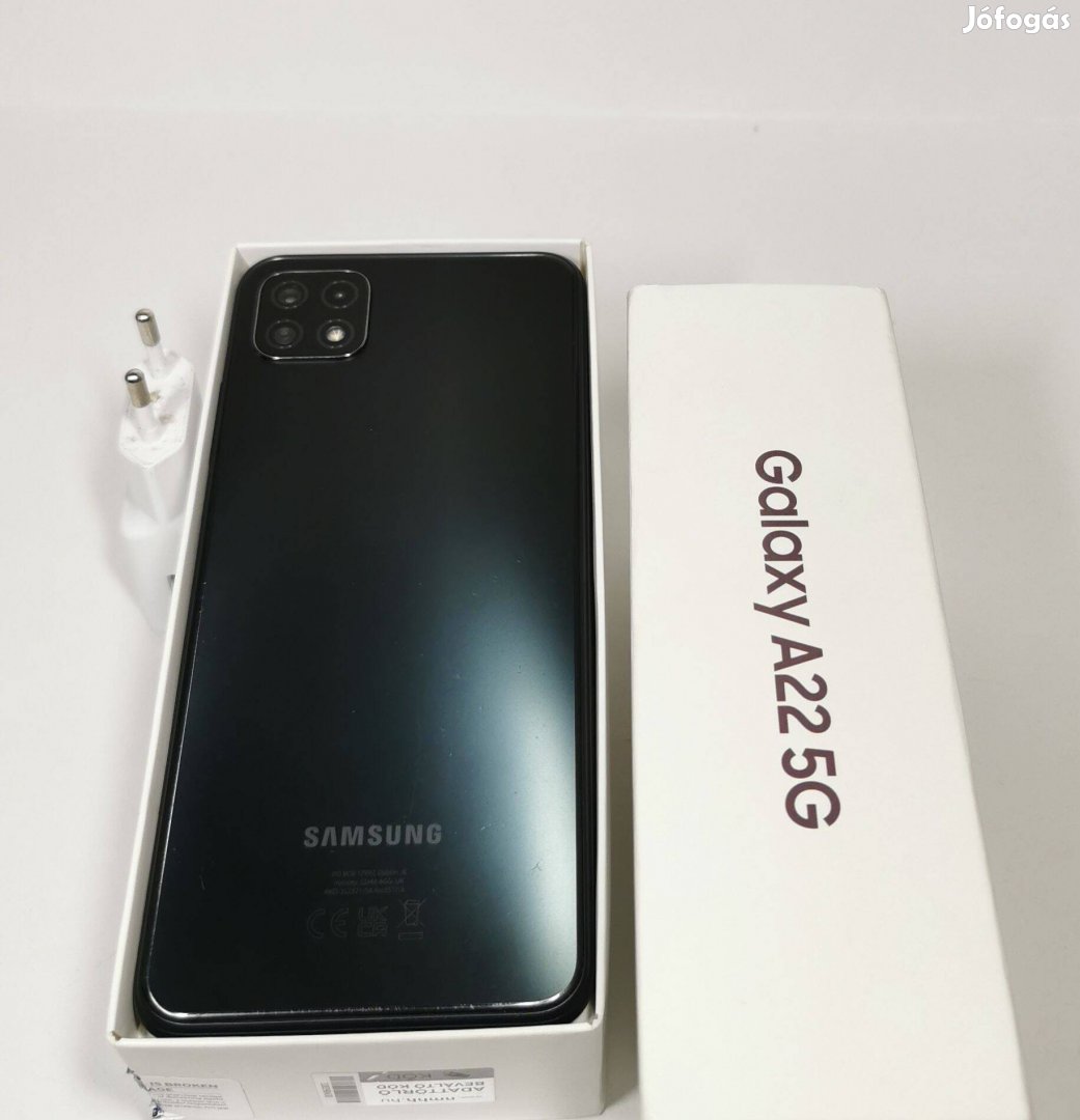 Samsung A22 5G Fekete dual sim kártyás 128GB Független Mobiltelefon el